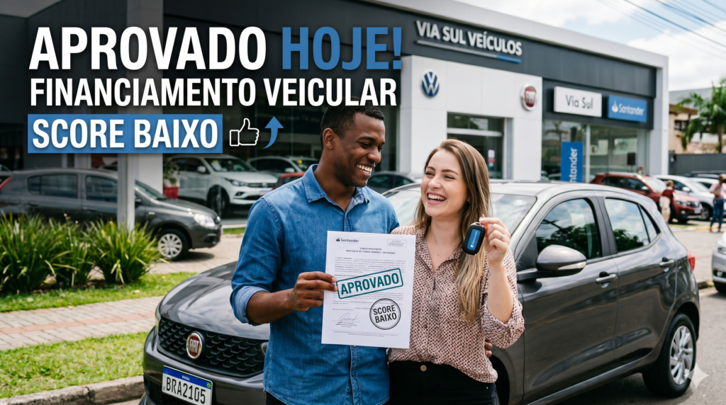 Aprovado Hoje financiamento veicular Score Baixo