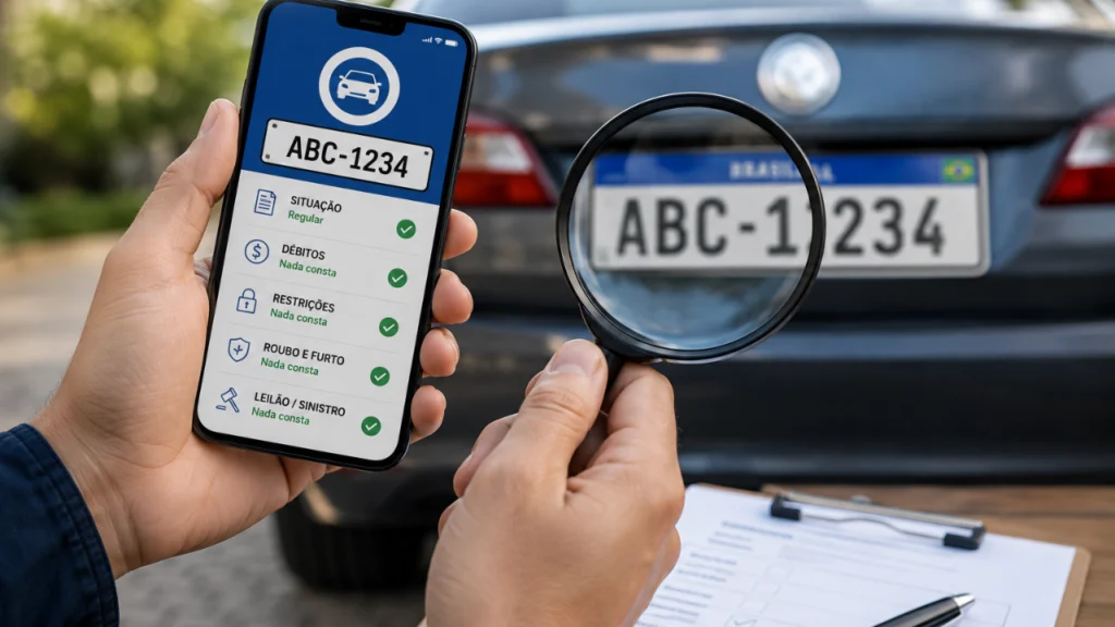 Como consultar placa de veículo com segurança