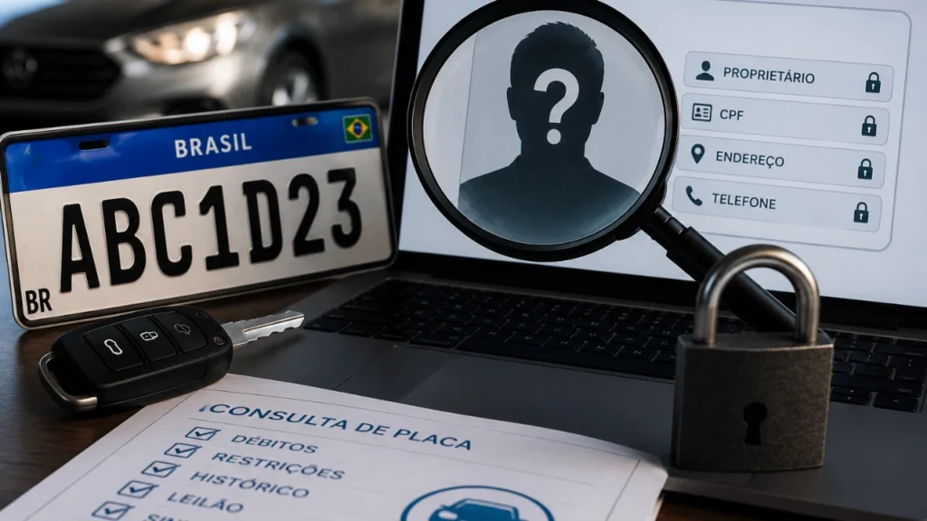 É possível consultar nome do proprietário do veículo pela placa grátis?