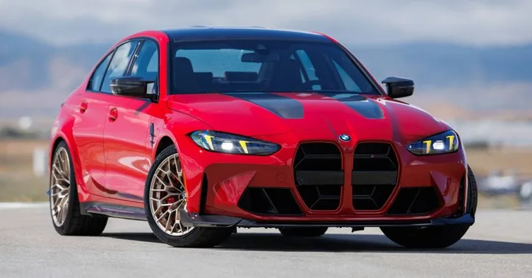 BMW M3 CS Handschalter 2027 vermelho vista frontal