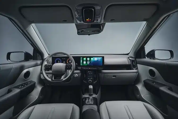 interior de carro moderno tecnologia hyundai painel