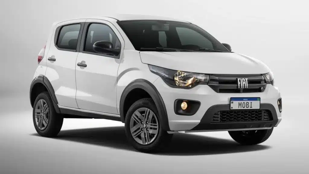 Imagem do carro Fiat Mobi like que, segundo pesquisa da CNN, é um dos carros mais desvalorizados no Brasil nos últimos anos