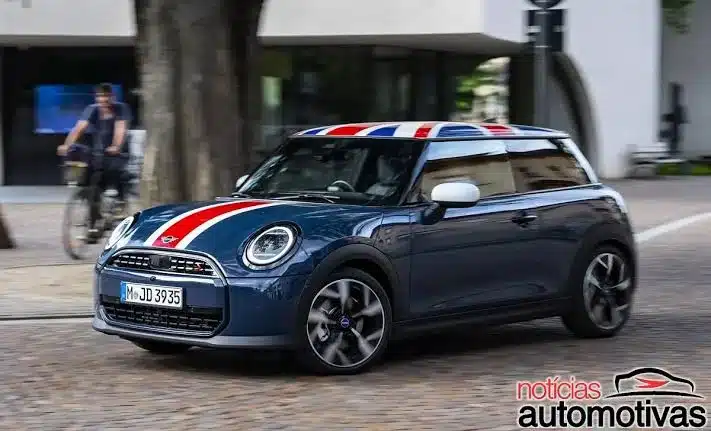 MINI Cooper 3 portas Oxford Edition Union Jack teto lateral exterior