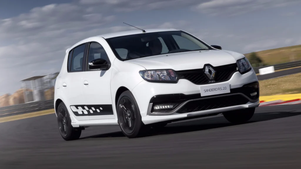 Foto do carro Renault Sandero RS na cor branca