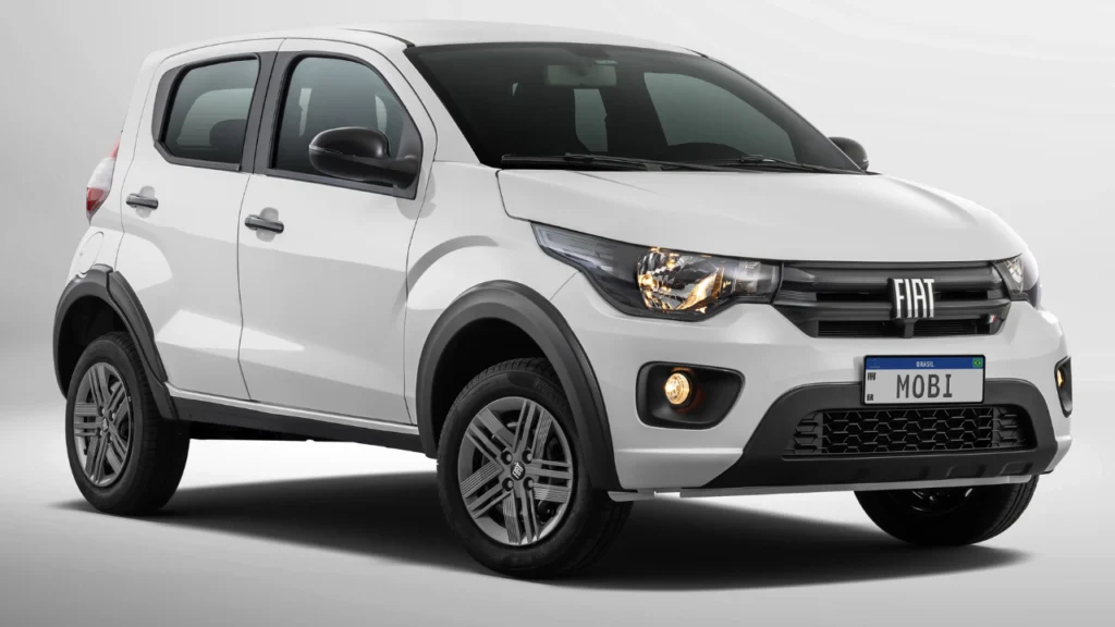Foto carro Fiat Mobi na cor branca