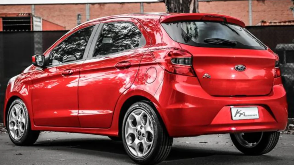 Foto carro Ford Ka na cor vermelha
