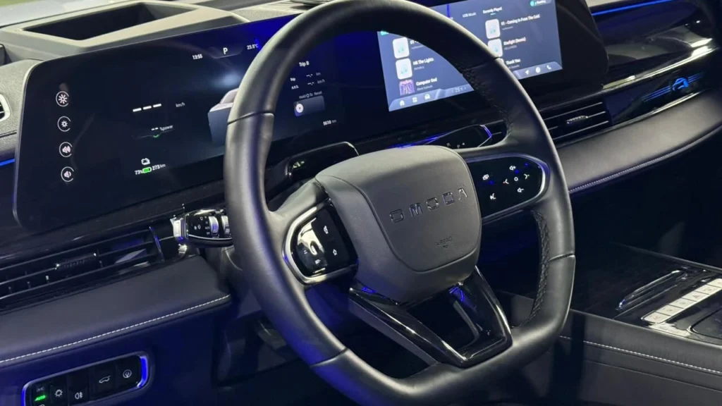 Parte interna de um veículo Omoda & Jaecoo perfilados em alusão a pauta "Os carros populares estão voltando? Chinesa promete seis modelos por até R$ 120 mil no Brasil"