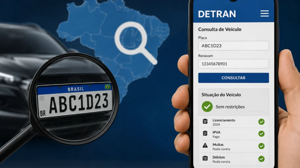 Imagem ilustrativa 2 sobre a pauta "Como fazer consulta de placa no DETRAN por estado"
