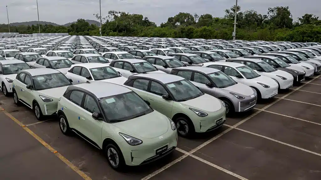 Imagem da frota de carro Geely
