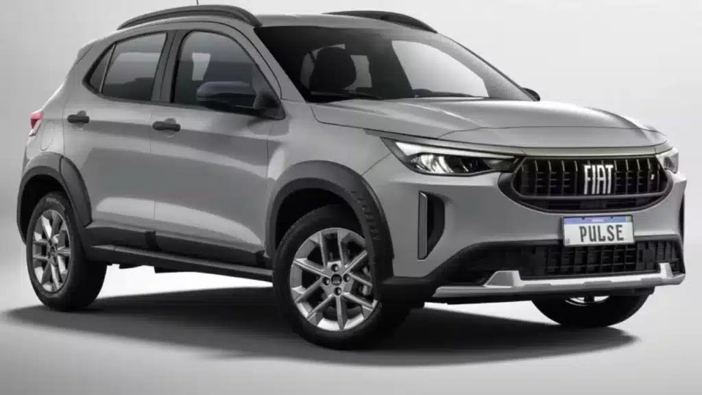 Imagem do novo Fiat Pulse 2027, na cor prata/cinza