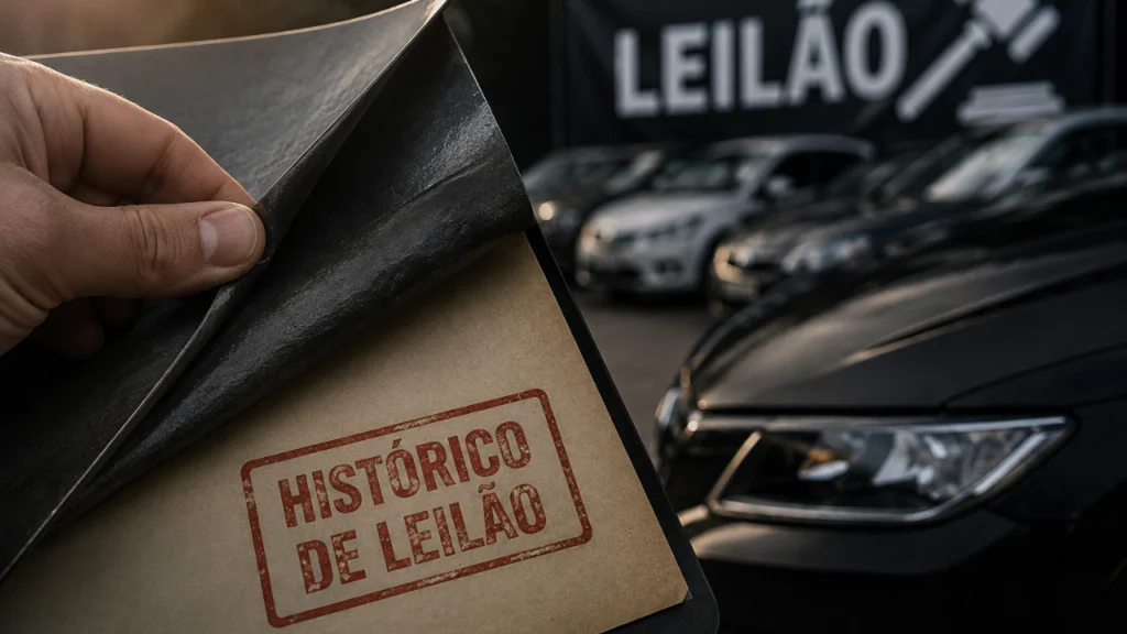 Imagem ilustrativa sobre a pauta O truque que pode esconder o histórico de leilão de um carro e enganar compradores