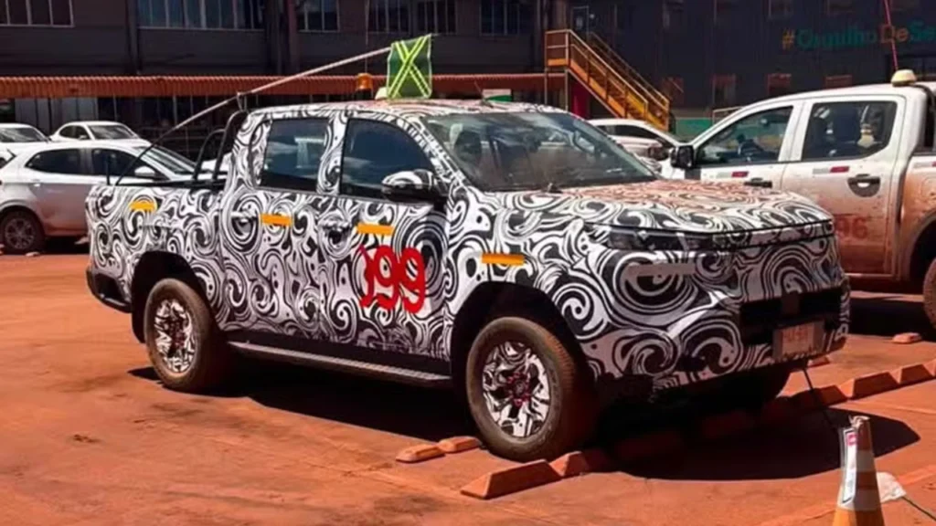 Foto do Toyota Hilux elétrica