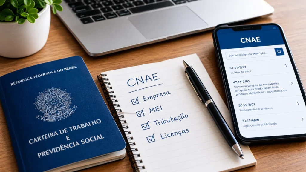 Código da empresa, MEI o que é CNAE
