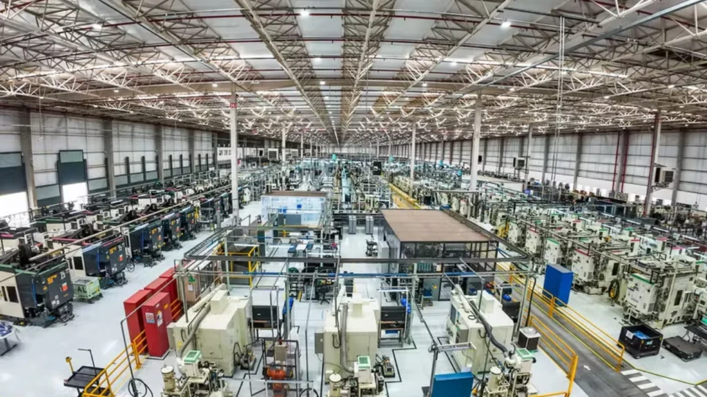 Imagem aberta da fábrica Toyota