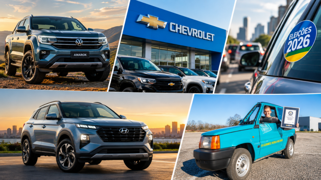 Mundo automotivo: Amarok, Chevrolet e mais 3 notícias da semana