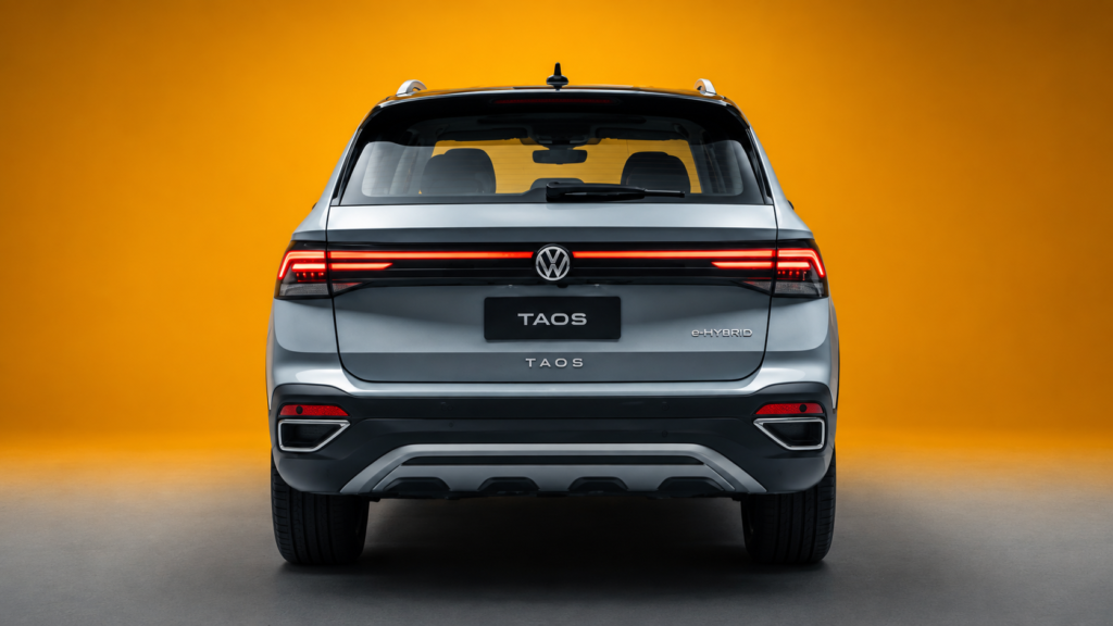 Novo Volkswagen Taos híbrido traseira