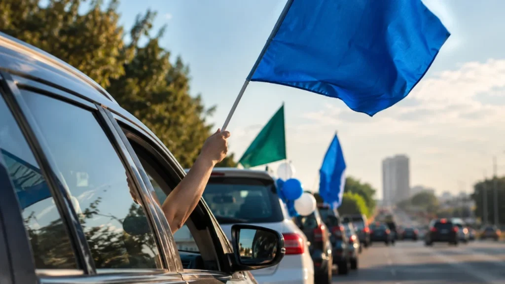 Carreata eleitoral no segundo turno: quais materiais podem ser levados no carro?
