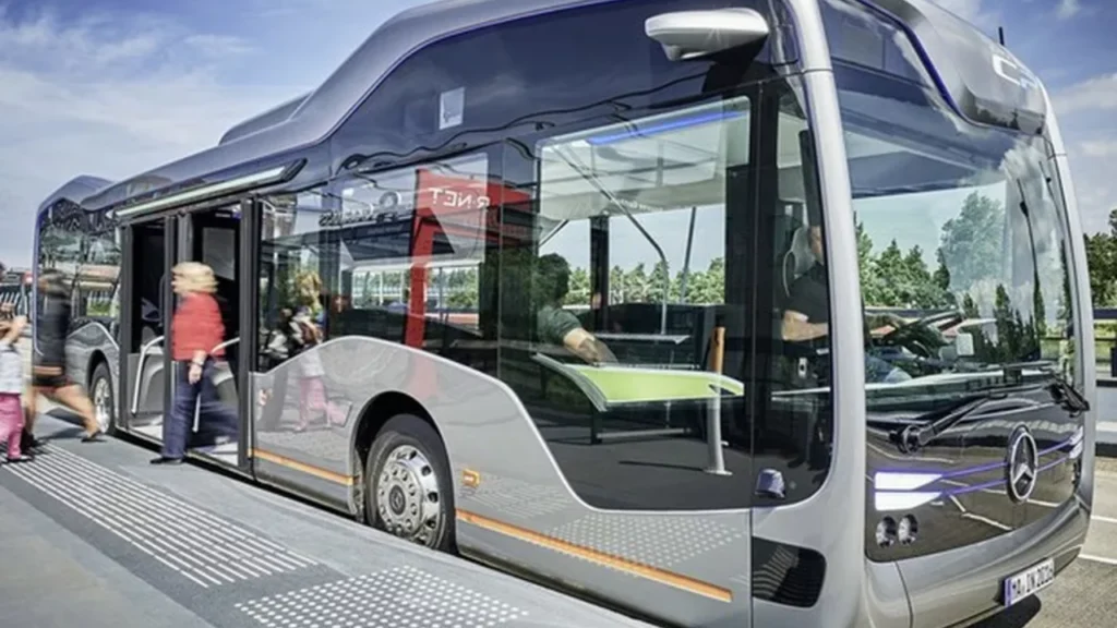 Foto de ônibus autônomo
